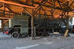 Die 1917 gebaute französische Dampflokomotive 231 K 22  La France  wurde 1969 ausgemustert und ist aktuell im Rundhaus Europa des Bahnparks Augsburg ausgestellt. (Juni 2019)