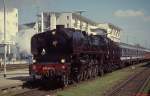 241-A-65 im Bahnhof Friedrichshafen Stadt im April 1999. Die Überführung nach erfolgter Hauptuntersuchung in Meiningen in die neue schweizer Heimat wurde zu einer Sonderfahrt genutzt.