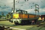Die BB 63631 beim rangieren im strassburger Bahnhof im July 1988...