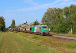 Gambsheim - 24. August 2024 : Die BB 75114 mit dem Roquette von Roeschwoog nach Hausbergen.