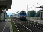 CC 72168 fhrt mit ihrem Corail-Schnellzug von Paris nach Mulhouse-Basel in Chaumont ein.