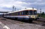 Leronville 22.5.1989  Triebwagen X 2700 als Bahndienstfahrzeug.