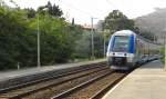 SNCF X76584 am Bahnhof Anthéor-Cap Roux (Côte d'Azur).