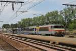 107257 mit IC 3701 Paris Austerlitz-Toulouse Matabiau auf Bahnhof Gourdon am 27-6-2014.