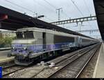 SNCF - Lok 91 87 0022 313-7 ( 522313) als TER nach Grenoble im Bahnhof Genf am 2024.11.03