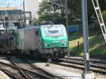 Franzsischer Gterzug bei der Durchfahrt Bhf Basel SBB