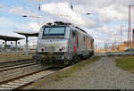 BB 37025 (91 87 0037 025-0 F-AKIEM | Alstom Prima EL3U/4) ist im Bahnhof Großkorbetha auf Gleis 1 abgestellt.

🧰 Akiem S.A.S., vermietet an Captrain Deutschland GmbH
🕓 20.3.2021 | 9:48 Uhr