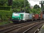 437023 der SNCF ist am 02.07.13 mit einen intermodal durch harburg gefahren 