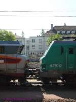 BB15002 und BB37012 - Ein Nasenvergleich zweier Lokgenerationen.