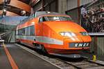 SNCF TGV 61 / 23121  TGV Sud-Est  (Baujahr 198x) am 07.10.2018 im Eisenbahnmuseum Cite du Train (Mulhouse). 