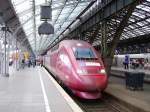 Der Thalys steht abfahrbereit nach Paris in Kln. 02.09.07