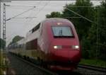Thalys 9448 (Tfz 4345) nach Paris Nord als Umleiter Richtung Aachen an der ehem. Anrufschranke 6.6.2009