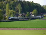 SNCF - TGV 4412 unterwegs in Busswil am 21.04.2018