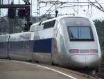 TGV-POS bei einer Rangierfahrt in die Abstellgruppe. Aufgenommen in Stuttgart Hbf. (Juni 2007)