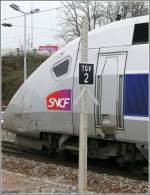 TGV POS 4419 Gesicht in Mulhouse. (08.04.2008)