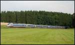 Der TGV-POS ist in Richtung Paris unterwegs. Aufgenommen im Juli 2008 bei Beimerstetten.