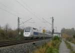 TGV 9574 (Stuttgart Hbf- Paris Est) am 27. Oktober 2009 an der Bk Basheide.