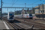 Zwei Mal TGV Lyria.