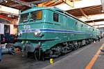 SNCF CC 7107  Weltrekord am 28.03.1955 mit 326 km/h  (Baujahr 1953) am 07.10.2018 im Eisenbahnmuseum Cite du Train (Mulhouse).