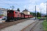 Das Bahnhofsareal von La Mure am 26.8.2008. Rechts neben dem zweiten Gleis befindet sich heute das zukünftige Besucherzentrum. 