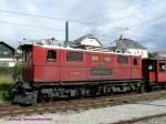 Lok T7 der SGLM in La Mure vor dem abfahrtbereiten Zug nach St-Georges-de-Commiers.