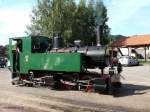 Lok 1 der ACFA (Waldeisenbahn Abreschviller) in Abreschviller.
Diese Mallet-Dampflok der Bauart B'Bn4vt fr 700mm Spurweite wurde 1906 von der Maschinenbau-Gesellschaft Heilbronn unter der Fabriknummer 476 fr die Waldbahn gebaut. Sie ist betriebsfhig und wird regelmig vor den Touristenzgen eingesetzt.
2012-08-12 Abreschviller (Alberschweiler)
