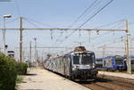 TER76522 (Cerbère-Marseille-St-Charles) mit Schublok 22235 in Miramas 21.3.17