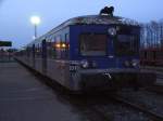 Wendezug RIO (Rame Inox Omnibus)      am 03.03.2007   in Abendstimmung   im Bahnhof Lauterbourg