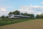 Am Nachmittag des 26.05.2019 war der TGV inOui 4713 (310 025-6) als TGV 9581 (Frankfurt (Main) Hbf - Marseille St. Charles) zwischen Chalampe und Bantzenheim im Elsass unterwegs in Richtung Mulhouse. Aufgrund von Bauarbeiten wurde der TGV an diesem Tag über Freiburg (Breisgau) und dem Grenzübergang in Neuenburg (Baden) umgeleitet.