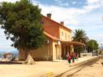 Der Bahnhof von I´lle Rousse (Korsika)am 24.8.07
