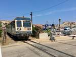 Mit dem Firmen Handy schnell mal die Bimmelbahn in Calvi gespechtet.