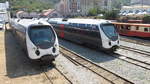 AMG 818 und AMG 823 der CFC auf dem Werkstattgelände in Bastia (28.07.2016)