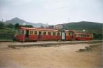 Schmalspurbahn auf der Insel Korsika - Calvi-Bastia,  Bahnhof ILE ROUSSE - Mai 1999  