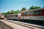 Schmalspurbahn auf der Insel Korsika - Calvi-Bastia  Mai 1999  (Tochterunternehmen der SNCF)  