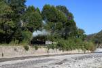 Lok E211 auf sonntglicher Ausflugsrunde bei Villars sur Var, 26.08.2012.