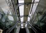 Rolltreppenaufgang an der Pariser Metrostation  Barbés Rochechouart  - Linie 2. 17.1.2014