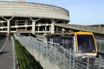 CDGVAL nennt sich der selbst fahrende Zug der Terminal 1, T3 und Terminal 2 verbindet.