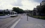 Nantes SEMITAN SL 1 (Alstom-TFS M2 304) Château im Juli 1992.