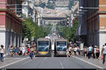 Nizza hat zusammen mit vielen andern Städten Frankreichs in den letzten Jahren wieder eine Tramlinie eröffnet, nachdem das Tram Mitte des letzten Jahrhunderts aus fast allen Städten der