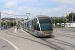 Nice / Nizza Lignes d'Azur SL T1 (Alstom Citadis-302 03) Pont Michel am 23.