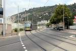 Nice / Nizza Lignes d'Azur SL T1 (Alstom Citadis-402 17) Boulevard Pierre Sémard / Boulevard Virgile Barel am 23.