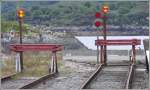 Endstation Kyle of Lochalsh. Frher fuhr zur Isle of Skye im Hintergrund eine Fhre, heute verbindet eine Brcke das Festland mit der Insel. (06.08.2008)