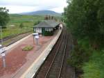 Rannoch Station/Scotland am 21.07.2009, Blick in Richtung Norden