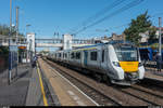 Thameslink 700 037 erreicht am 10. August 2017 den Bahnhof West Hampstead Thameslink.