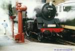 BR Standarttenderlok fr den Nahverkehr class 4MT 2-6-4 Baujahr 1951 beim Wasserfassen in Grosmont North Yorkshire Moors Railway.