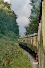 Die Dean Forest Railway schlängelt sich durch den Norchard Wood, 14.9.2016