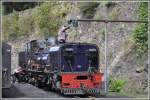 Lok 87 der Welsh Highland Railway (NG016 ex SAR) erhlt vor der Rckfahrt Wasser und Schmieroel in Caernarfon. (14.08.2011)