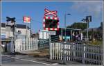 Fairbourne Normalspurbahnhof, der etwa zweistndlich von Arriva bedient wird auf dem weiten Weg von Shrewesbury nach Pwllheli. (04.09.2012)