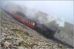 Lok 4  Snowdon  ist bereits wieder auf Talfahrt. (06.09.2012)
