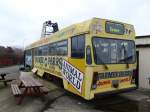 Farmer Parrs Blackpool Tram 644 - ein beliebtes Spielzeug bei den kleinen Besuchern dieser Farm.